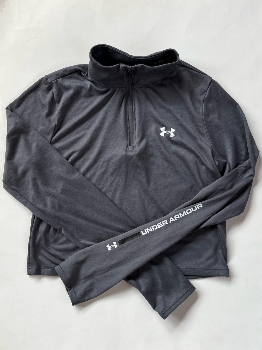 Under Armour Charcoal Quarter Zip, Size Small